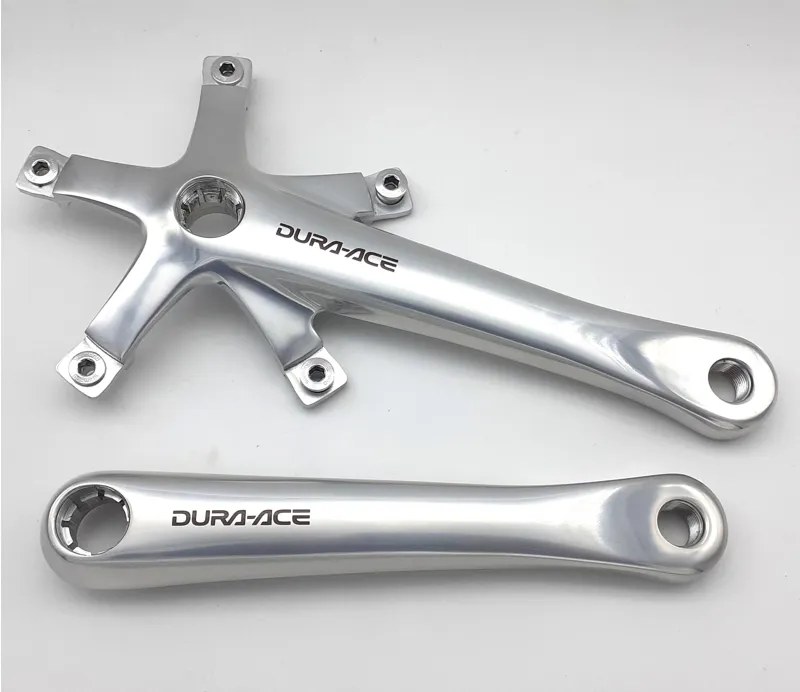 Shimano Dura-Ace 7700 Octalink 180mm Crank Arms in Silver NOS Missing Rings-1